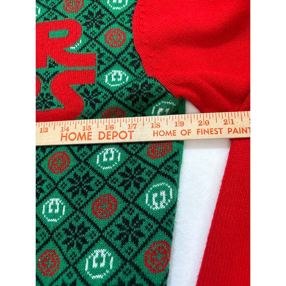 Ugly Christmas Sweater Star Wars Red Green Crew Neck Pullover Size Medium - Picture 3 of 7